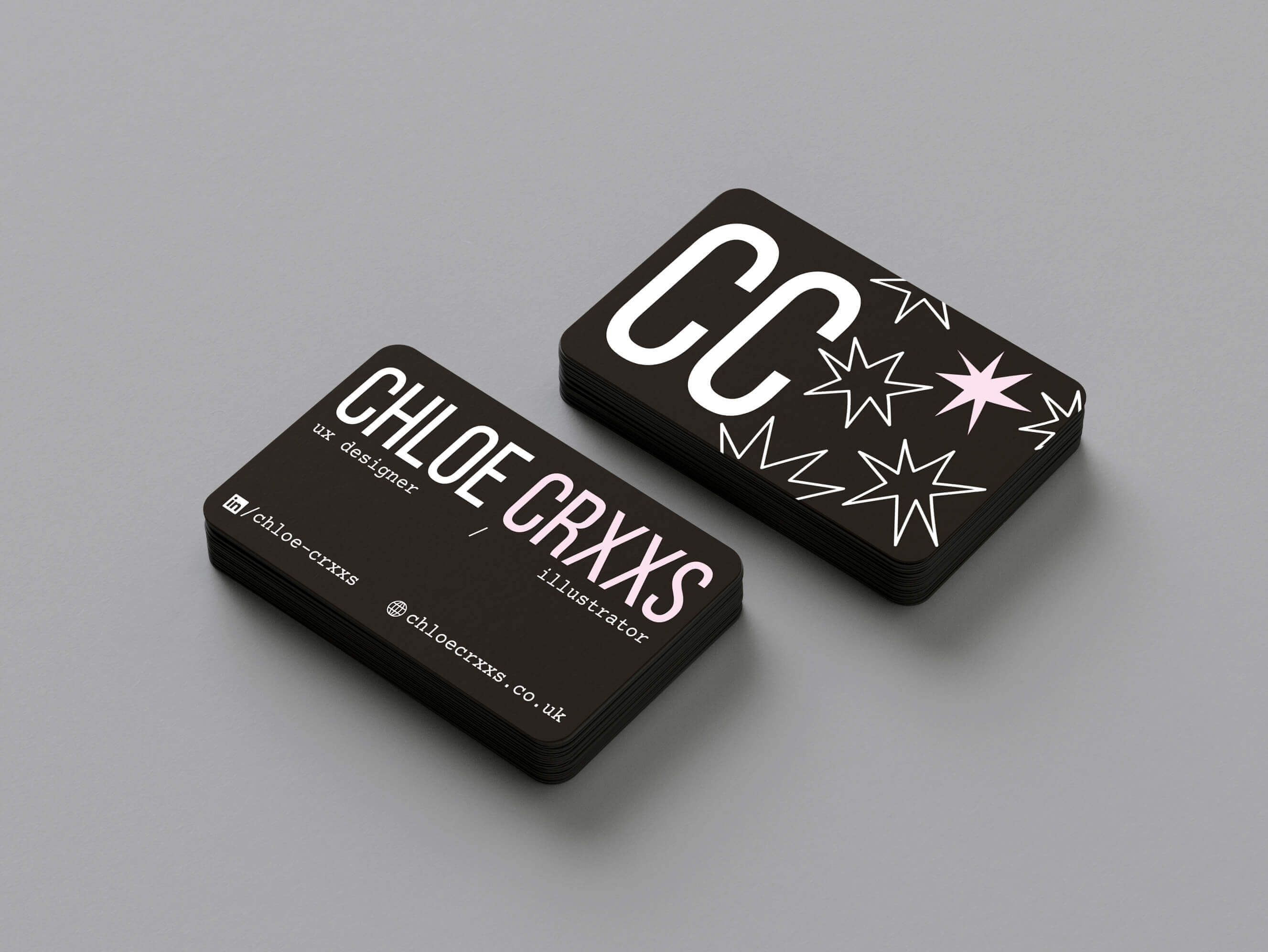 Business card front and back