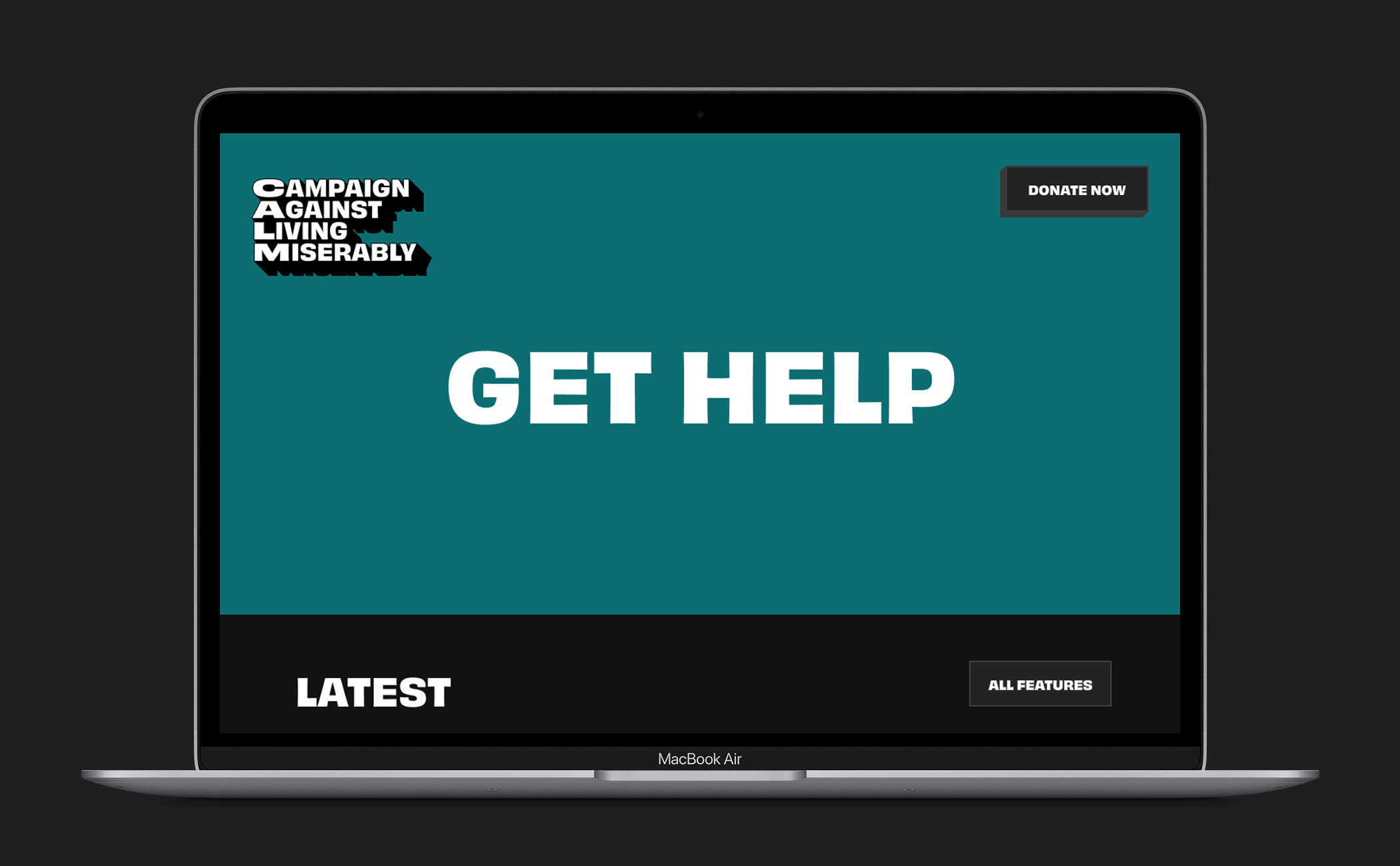 "Get Help" screen shown on a laptop